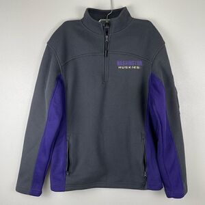 Campus Heritage UW Huskies Half Zip Pullover Size S EUC